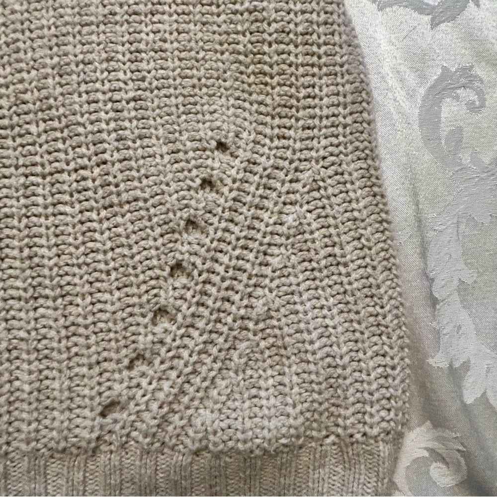 Universal Thread Beige Ruffle Sleeve Cropped Swea… - image 8